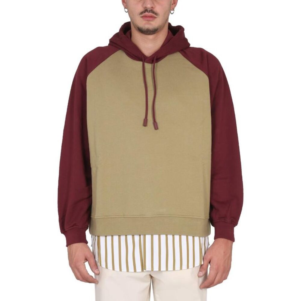 SUNNEI Men's Colorblock Raglan Hoodie Men MULTICOLOUR Sweaters & Cardigans